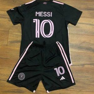 2023 Inter Miami Away #10 Messi Soccer Jersey and Shorts Set - Kids